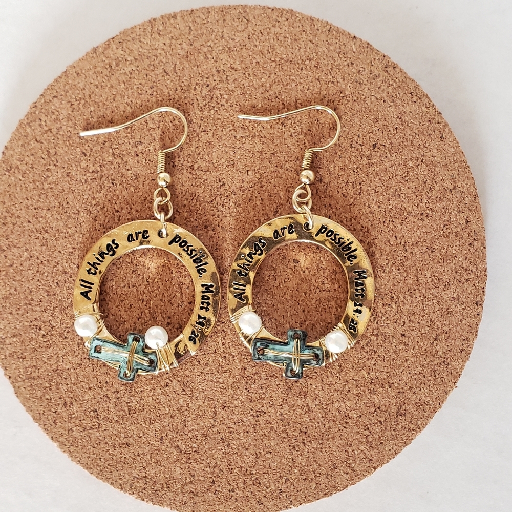 Absolutely Cross Story Earrings